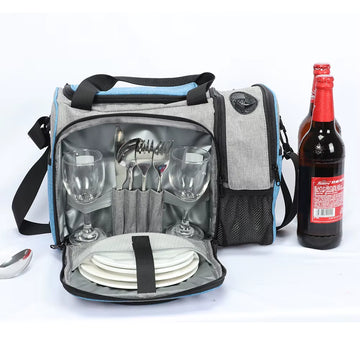 New 2023 Waterproof Picnic Bag Insulated Portable Fabric Thermal Cooler Bag Large Volume Storage Male Beer Wine Bag