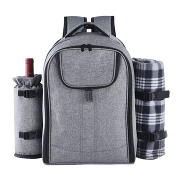 Picnic Backpack Rucksack Portable Shoulder Picnic Bags Camping Lunch Bag without Outdoor Camping Tableware