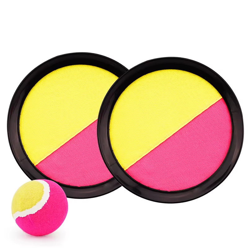 1Set Kids Sucker Sticky Ball Toy Outdoor Sports Catch Ball Game Set Throw and Catch Parent-Child Interactive Outdoor Toys