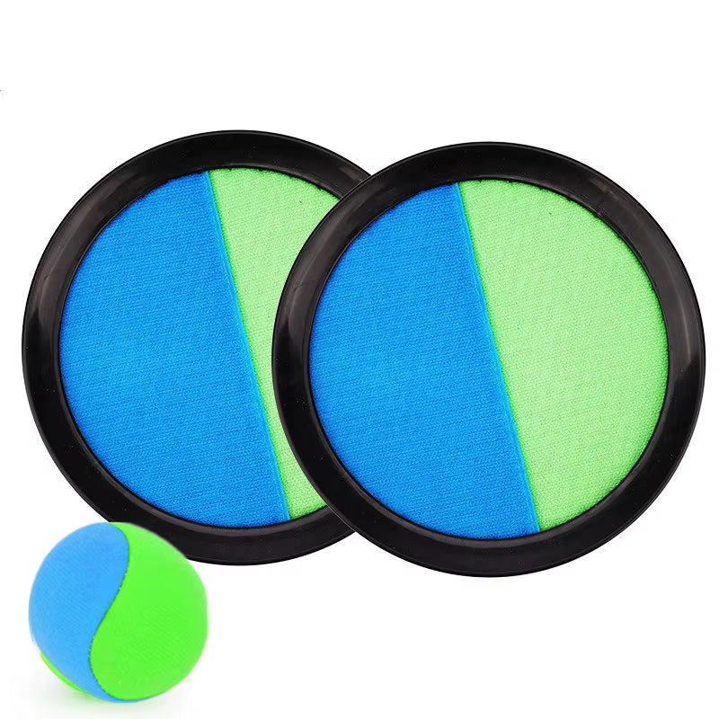 1Set Kids Sucker Sticky Ball Toy Outdoor Sports Catch Ball Game Set Throw and Catch Parent-Child Interactive Outdoor Toys