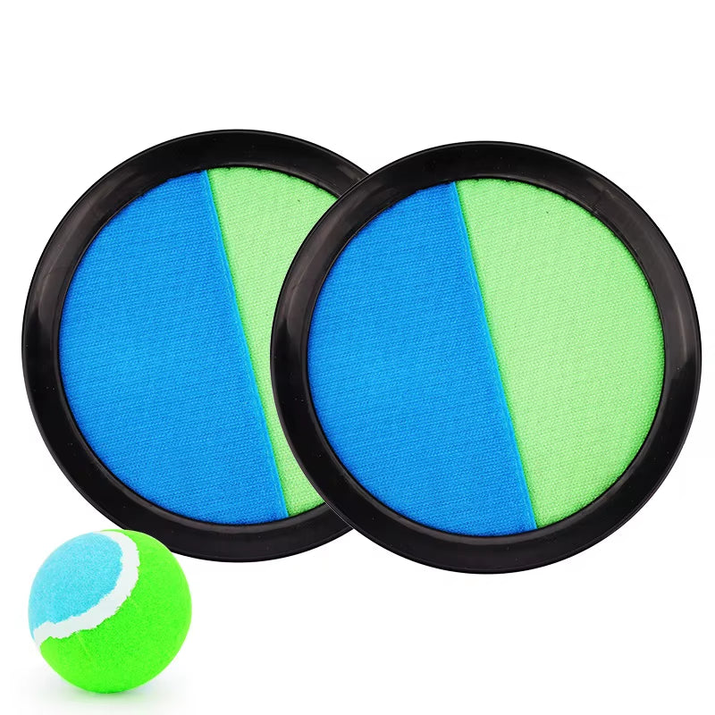 1Set Kids Sucker Sticky Ball Toy Outdoor Sports Catch Ball Game Set Throw and Catch Parent-Child Interactive Outdoor Toys