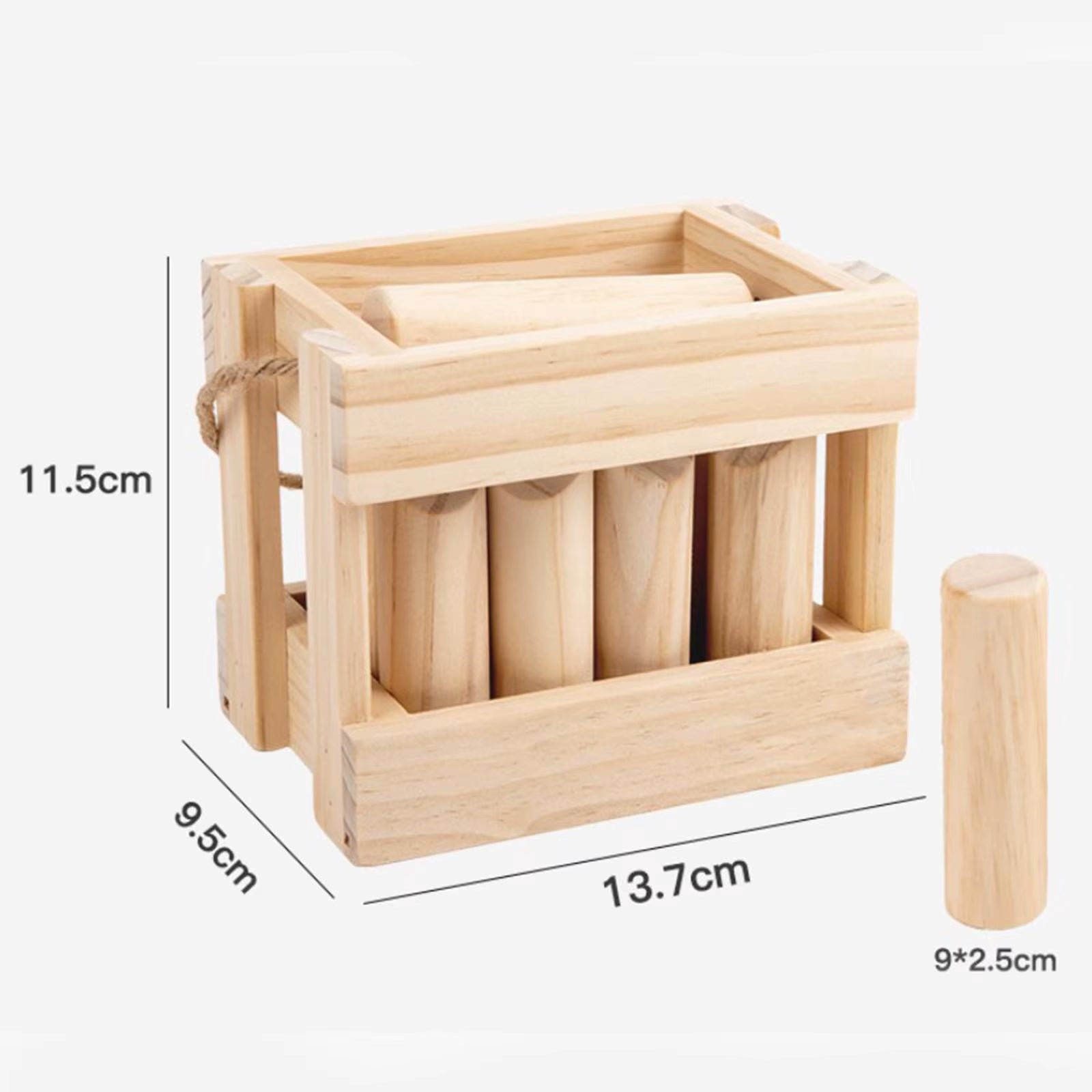 Toy Wooden Tfinland Pole Throwing Fun Game Outdoor Numbered Pins Throwing Bowling for Game Outdoor Lawn Kids Adults Interactive
