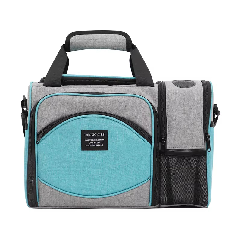 New 2023 Waterproof Picnic Bag Insulated Portable Fabric Thermal Cooler Bag Large Volume Storage Male Beer Wine Bag