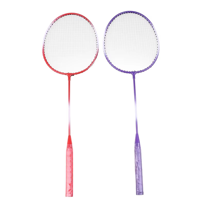 Professional Badminton Rackets Shuttlecocks and Carrying Bag Set Double Badminton Racquet Set Indoor Outdoor Speed Sports