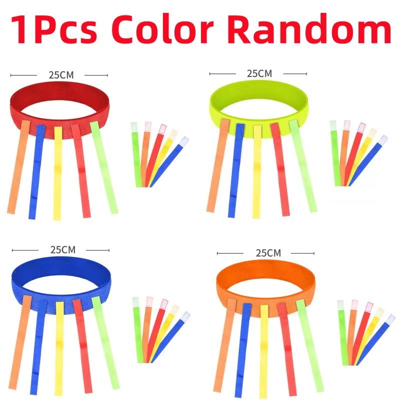 Catch Tail Props Outdoor Funny Game Toy Belt Kindergarten Collective Game Pulling Tail Parent-Child Teamwork Game Skill Training