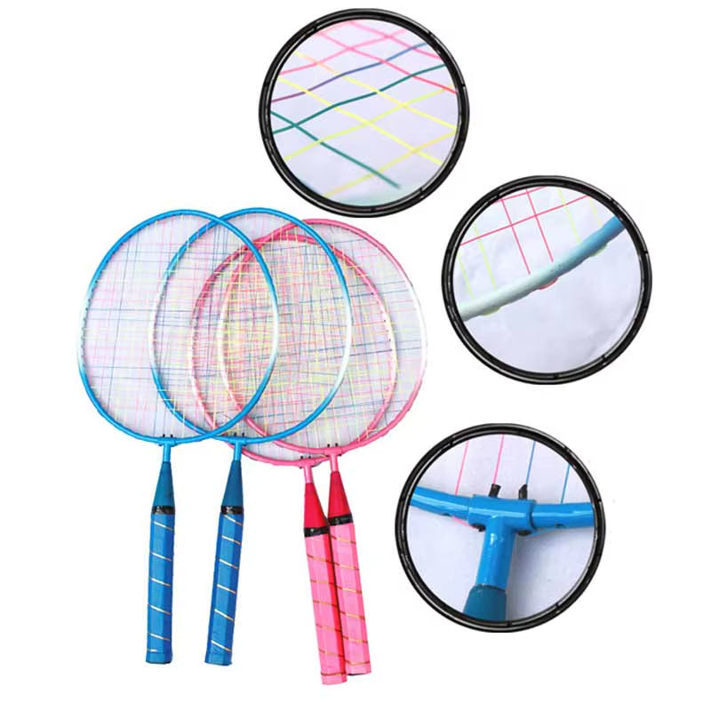 Newly Fitness Equipment 1 Pair Youth Children'S Badminton Rackets Sports Cartoon Suit Toy for Children B2Cshop