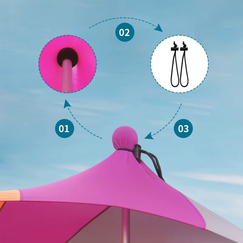Traveler Garden Beach Lycra Fabric Canopy Camping UV Protection Sunshade
